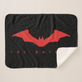 De Batman Bat Logo Sherpa Deken (Voorkant (horizontaal))