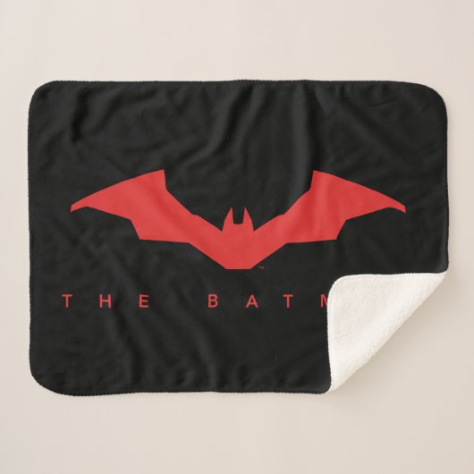 De Batman Bat Logo Sherpa Deken (Voorkant (horizontaal))