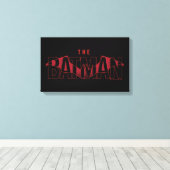 De Batman Bat Overlay-Logo Canvas Afdruk (Insitu (Houten vloer))