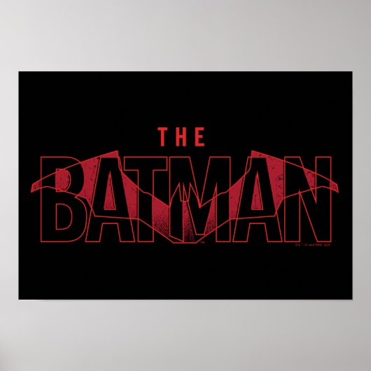 De Batman Bat Overlay-Logo Poster (Voorkant)