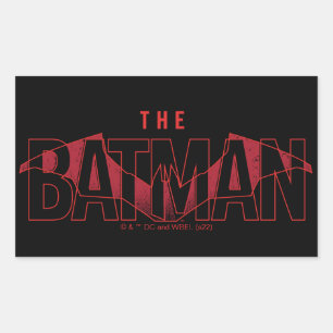 De Batman Bat Overlay-Logo Rechthoekige Sticker