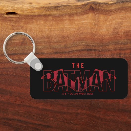 De Batman Bat Overlay-Logo Sleutelhanger (Achterkant)