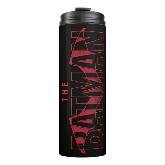 De Batman Bat Overlay-Logo Thermosbeker (Voorkant)