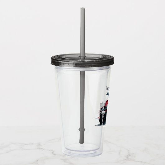 De Batman Batmobile - ik ben de schaduwen Acryl Drinkbeker (Rechts)