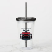 De Batman Batmobile - ik ben de schaduwen Acryl Drinkbeker (Voorkant)