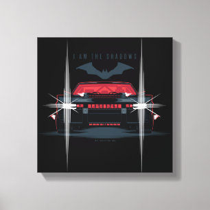 De Batman Batmobile - ik ben de schaduwen Canvas Afdruk