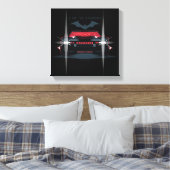 De Batman Batmobile - ik ben de schaduwen Canvas Afdruk (Insitu (Slaapkamer))