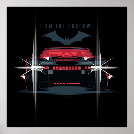 De Batman Batmobile - ik ben de schaduwen Poster (Voorkant)