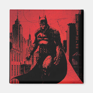 De Batman Comic Book Illustration Magneet