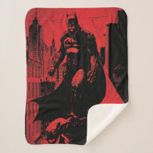 De Batman Comic Book Illustration Sherpa Deken