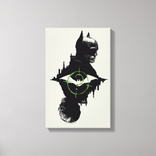 De Batman en de Riddler-grafische kaart met twee t Canvas Afdruk