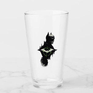De Batman en de Riddler-grafische kaart met twee t Glas