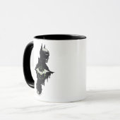 De Batman en de Riddler-grafische kaart met twee t Mok (Voorkant links)