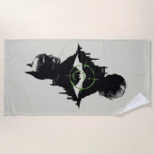 De Batman en de Riddler-grafische kaart met twee t Strandlaken (Voorkant)
