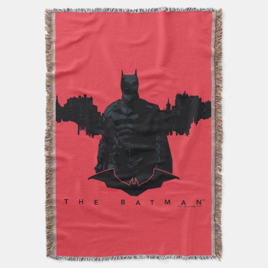 De Batman Gotham Silhouette Deken (Voorkant Verticaal)