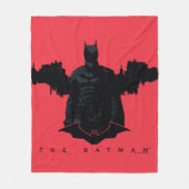De Batman Gotham Silhouette Fleece Deken (Voorkant)