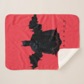 De Batman Gotham Silhouette Sherpa Deken (Voorkant (horizontaal))