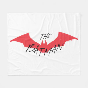 De Batman Handwrite Bat Logo Fleece Deken