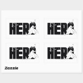 De Batman "Hero"-afbeelding Rechthoekige Sticker (Vel)