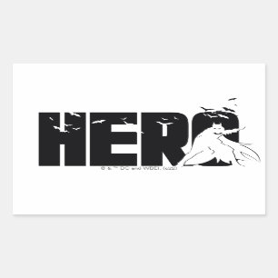 De Batman "Hero"-afbeelding Rechthoekige Sticker