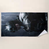 De Batman in de regen Strandlaken (Voorkant)