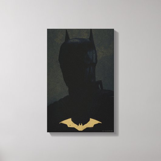 De Batman met het symbool Golden Bat Canvas Afdruk (Voorkant)