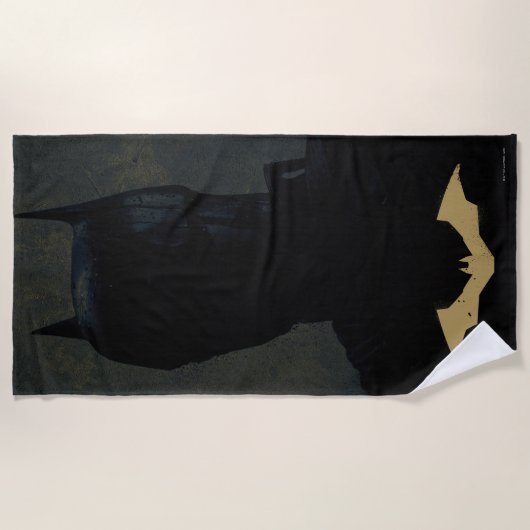 De Batman met het symbool Golden Bat Strandlaken (Voorkant)