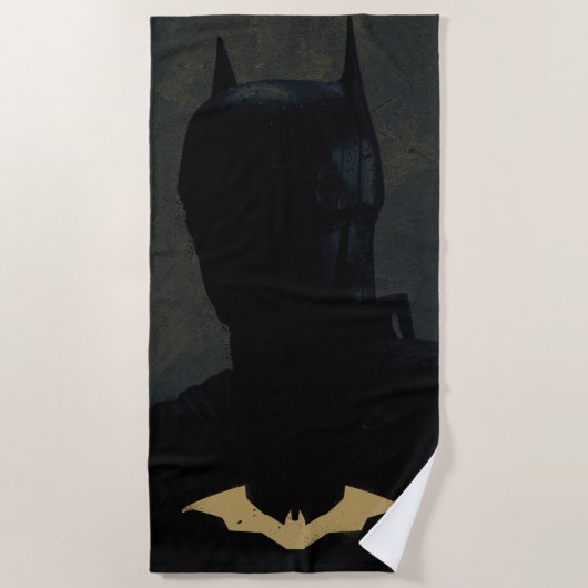 De Batman met het symbool Golden Bat Strandlaken (Voorkant)