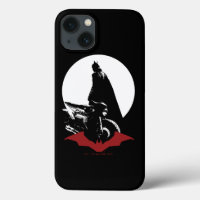 De Batman Motorcycle Silhouette