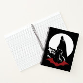 De Batman Motorcycle Silhouette Notitieboek (Binnen)