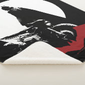 De Batman Motorcycle Silhouette Sherpa Deken (3/4)