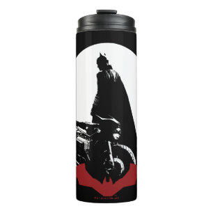 De Batman Motorcycle Silhouette Thermosbeker