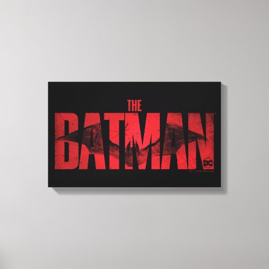 De Batman Theatrical Logo Canvas Afdruk (Voorkant)