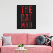 De Batman Typography Cutout Canvas Afdruk (Insitu (Woonkamer))