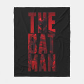 De Batman Typography Cutout Fleece Deken (Voorkant)