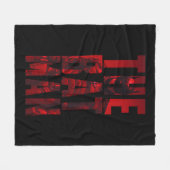 De Batman Typography Cutout Fleece Deken (Voorkant (Horizontaal))