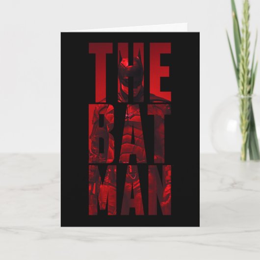 De Batman Typography Cutout Kaart (Voorkant)