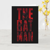 De Batman Typography Cutout Kaart (Gele Bloem)