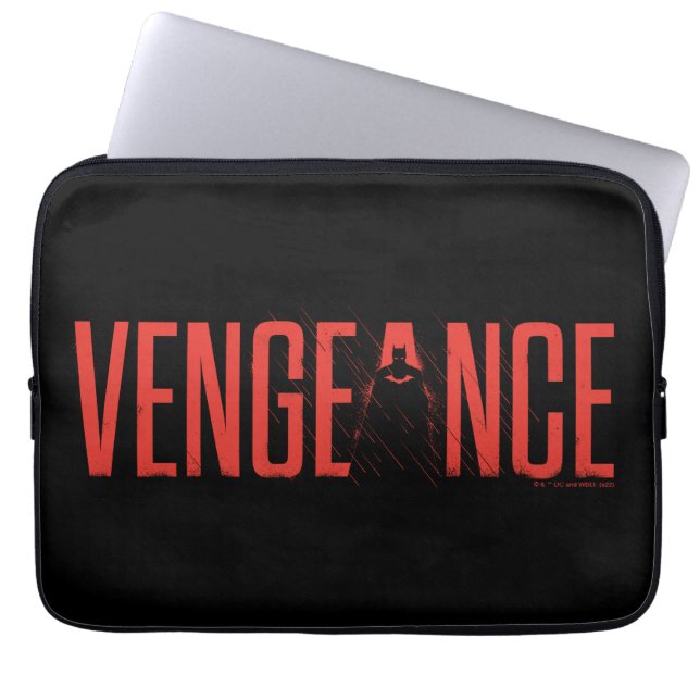 De Batman Vengeance Silhouette Laptop Sleeve (Voorkant)