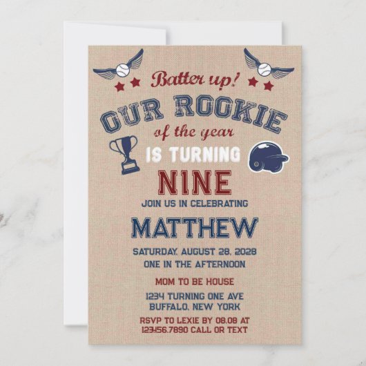 De batterij omhoog ons kleine koekje draait het to kaart (Voorkant)