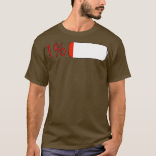 De batterij opladen t-shirt