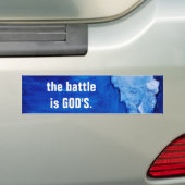 DE BATTLE BUMPERSTICKER (Op auto)