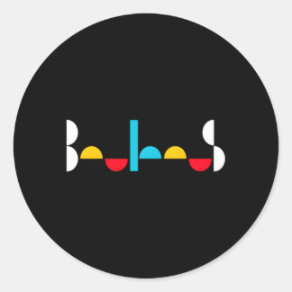 De Bauhaus School 1919 1933 Ronde Sticker