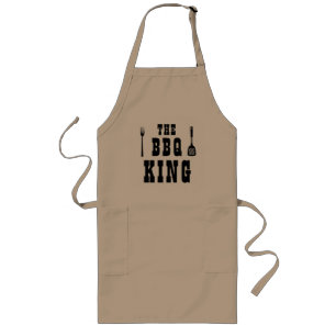De BBQ King of Queen Kooking Apron Chef Lang Schort