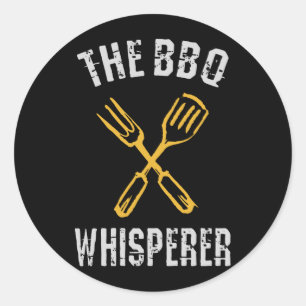 De BBQ Whisperer Ronde Sticker