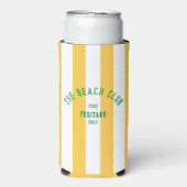 De Beach Club Crest Gele Cabana Streep (Seltzer Voorkant)