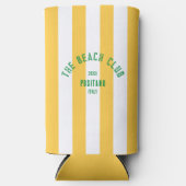 De Beach Club Crest Gele Cabana Streep (Voorkant)