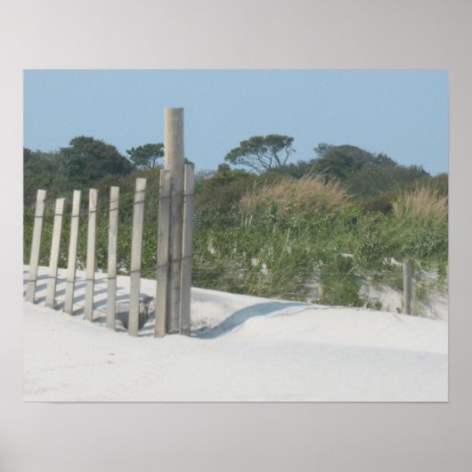 De Beach Poster Print (Voorkant)