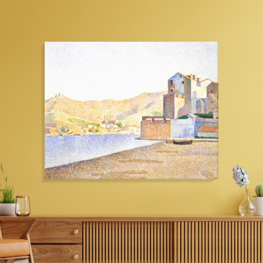 De Beach Town Canvas Afdruk (Insitu (Woonkamer))