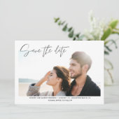 De Beach van de bestemming Foto sparen de Datum Save The Date (Staand voorkant)